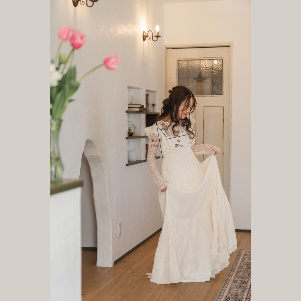 【すぐ届く】『Anmerryアンメリー』【Emmaauravintage】エプロンワンピース