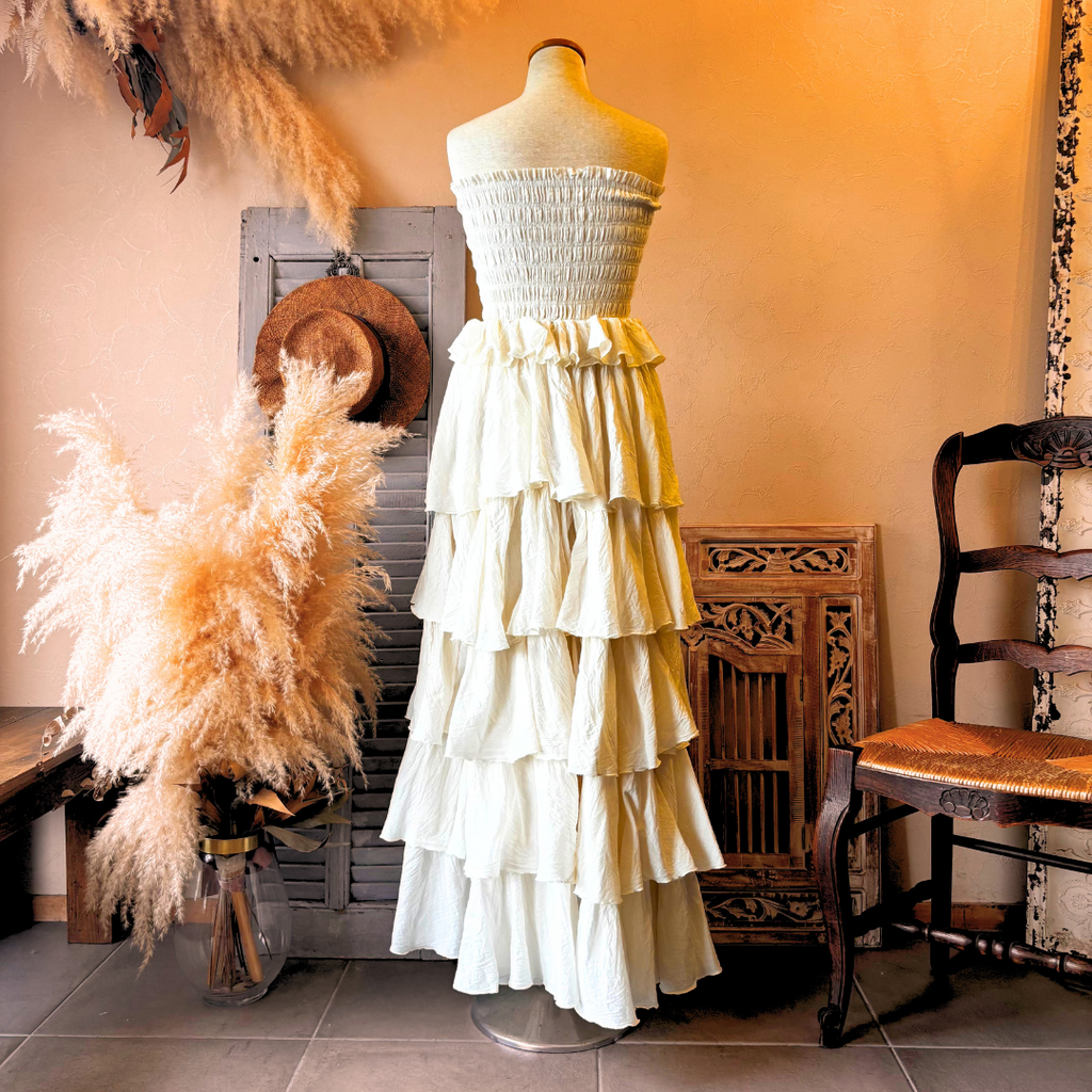 【すぐ届く】Mathilda（マチルダ）６段フリルレースアップドレス