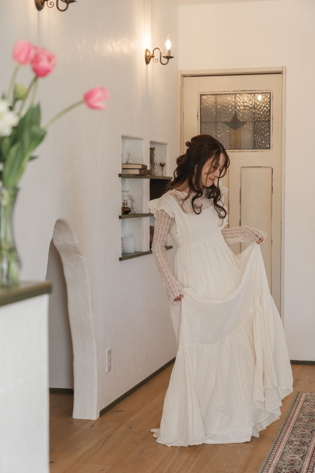 【すぐ届く】『Anmerryアンメリー』【Emmaauravintage】エプロンワンピース