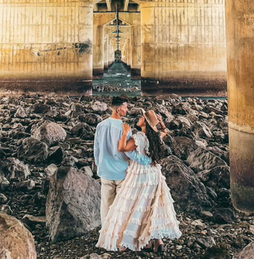 【すぐ届く】Rosa bell（ローザベル）たっぷり生地のオーガニックコットンドレス